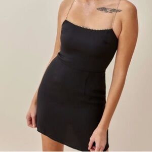 Reformation (NWOT) Black Baltimore Dress